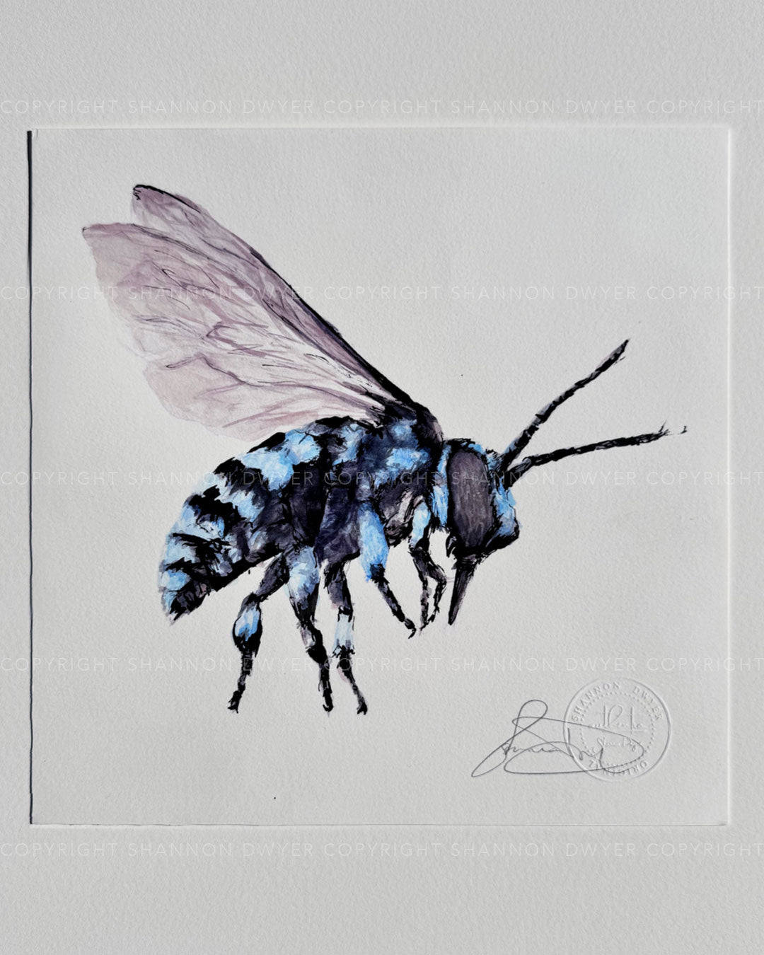 'NEO', the Neon Cuckoo Bee - original artwork