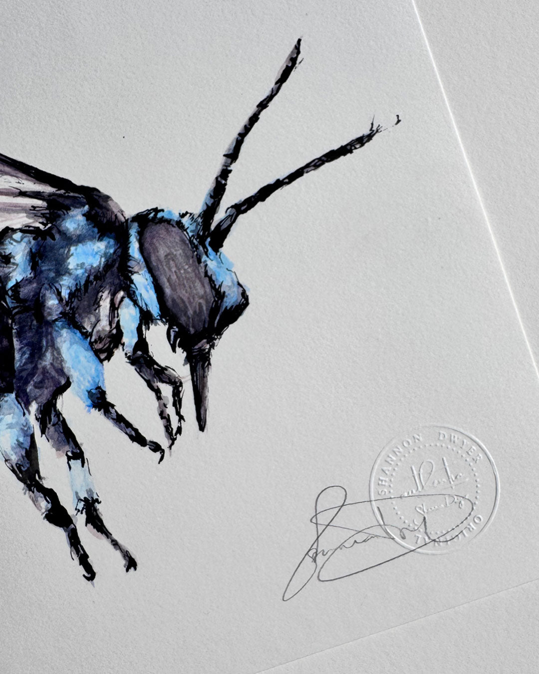 'NEO', the Neon Cuckoo Bee - original artwork