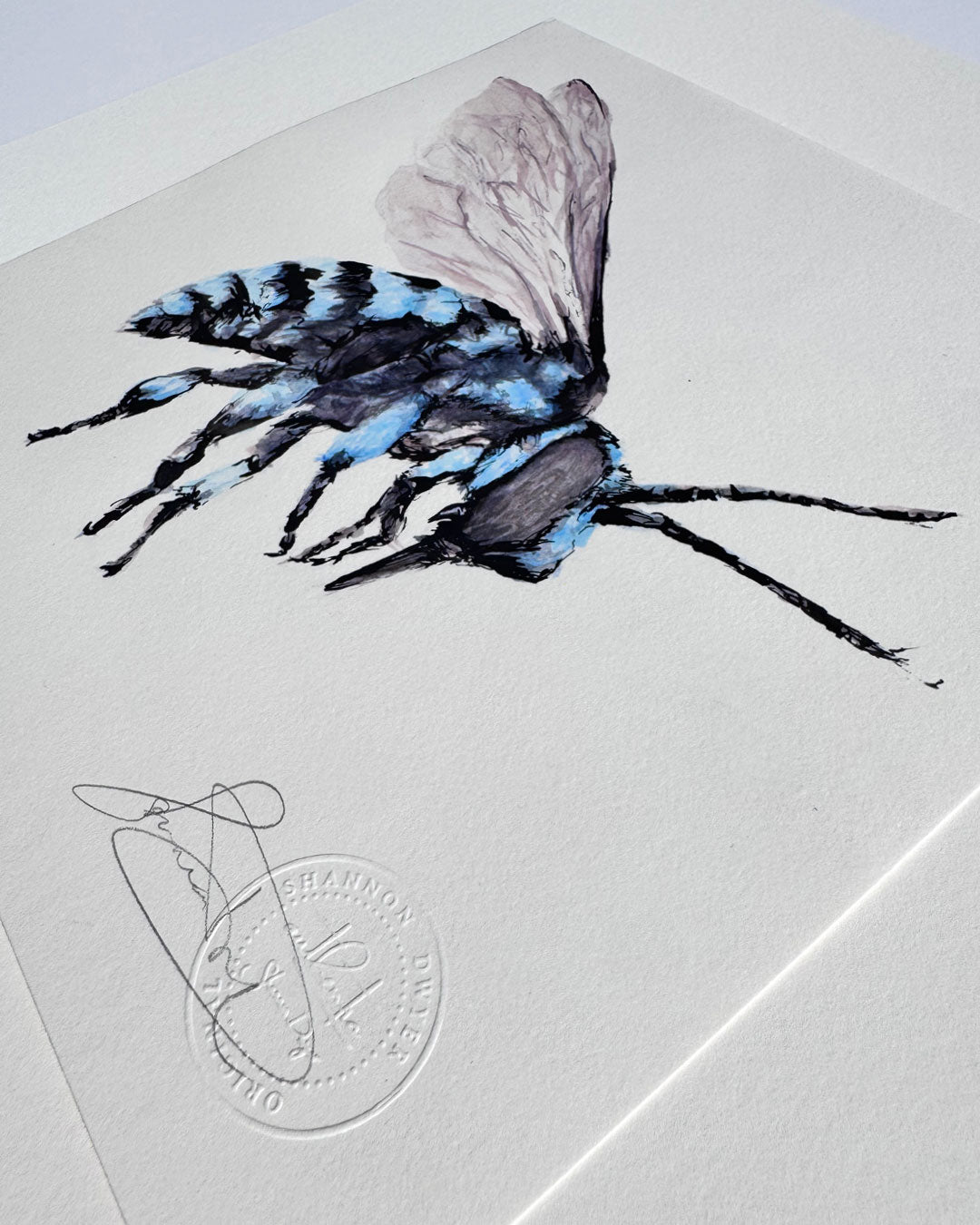 'NEO', the Neon Cuckoo Bee - original artwork