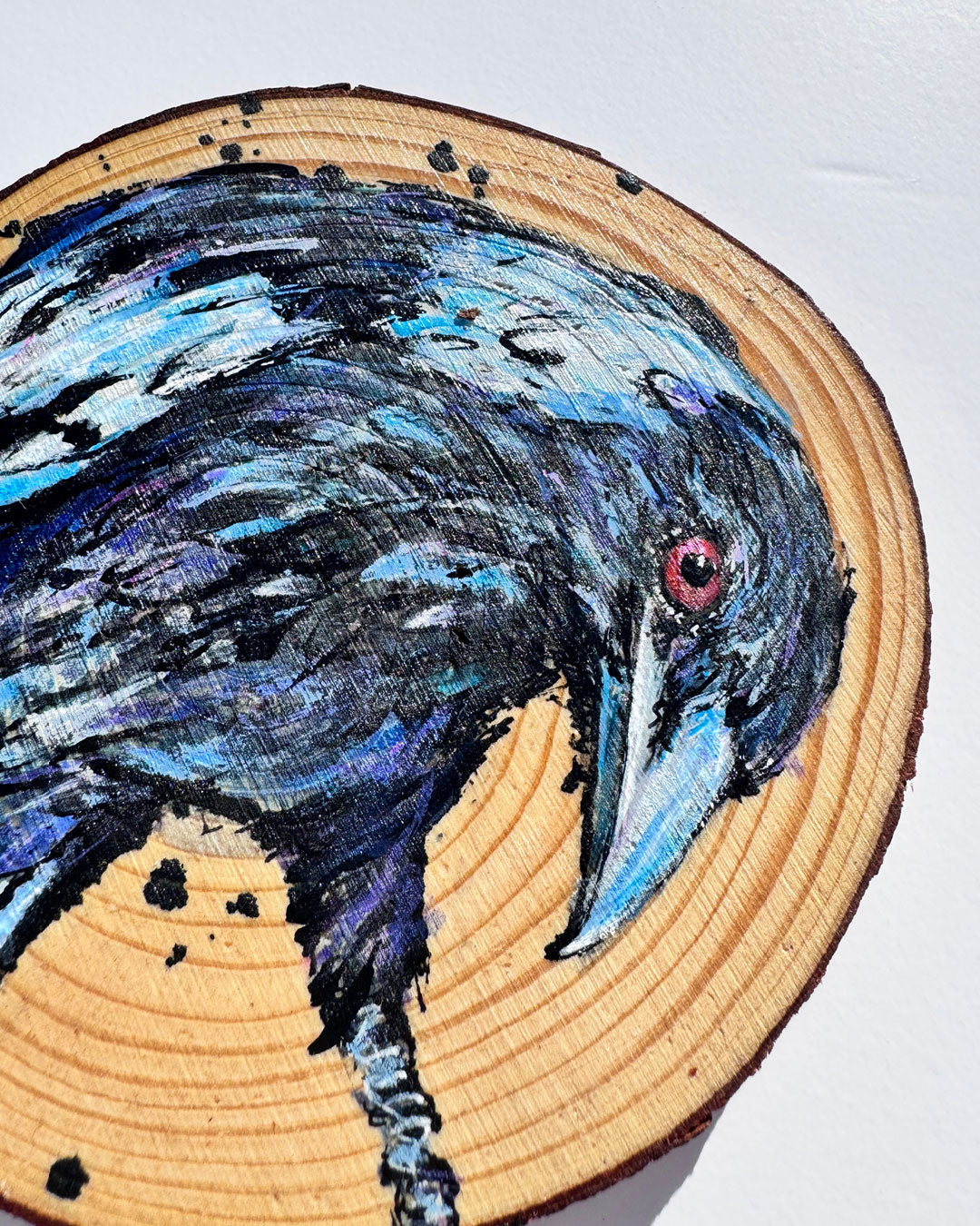 'SEEK' the Australian Magpie - Wooden Disc