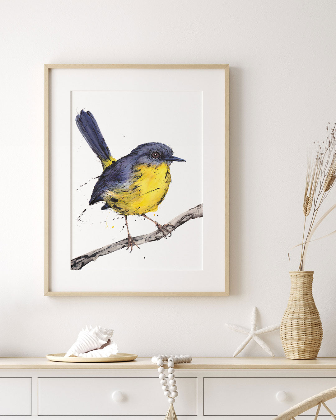 'EASTON' the Eastern Yellow Robin - original artwork