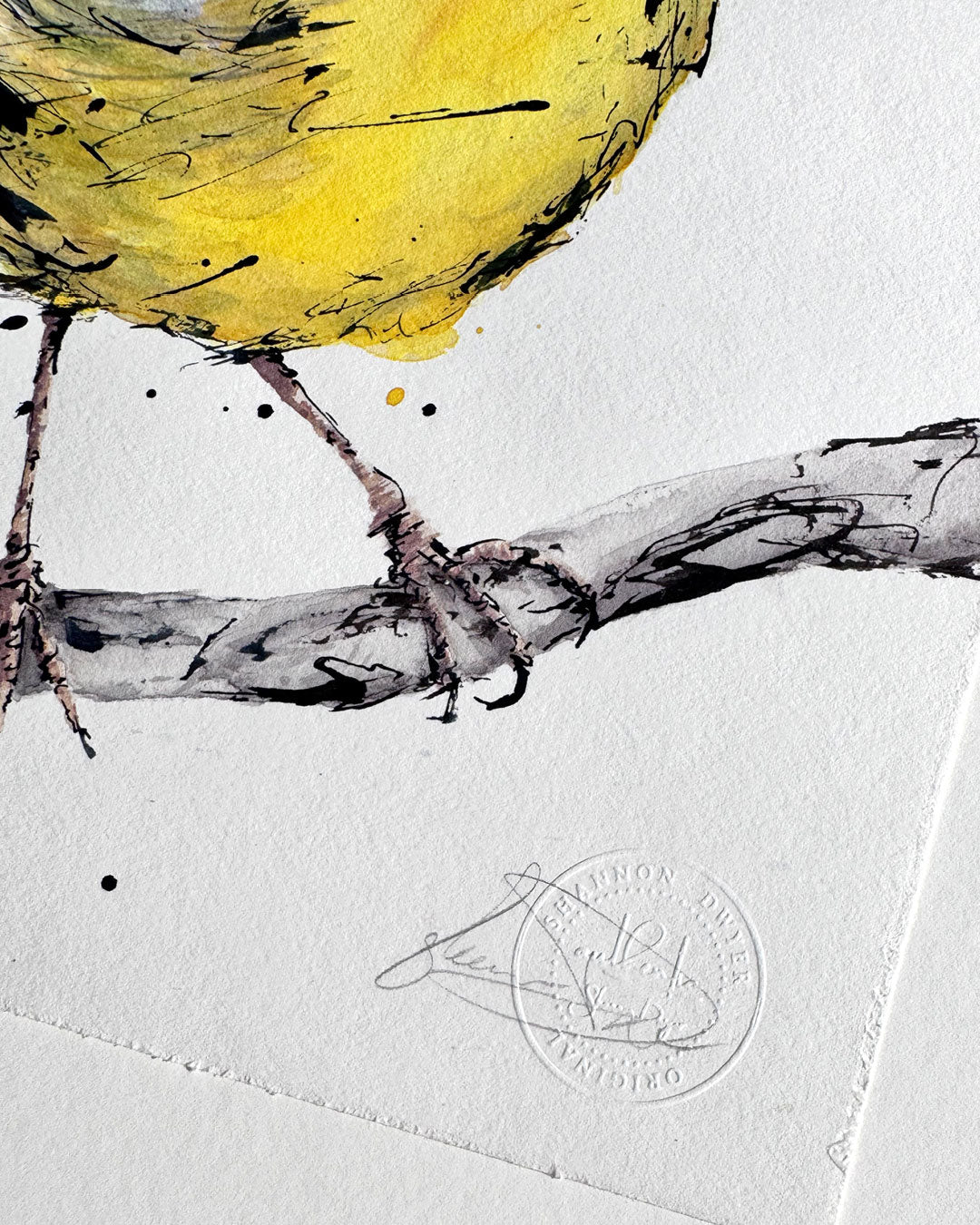 'EASTON' the Eastern Yellow Robin - original artwork