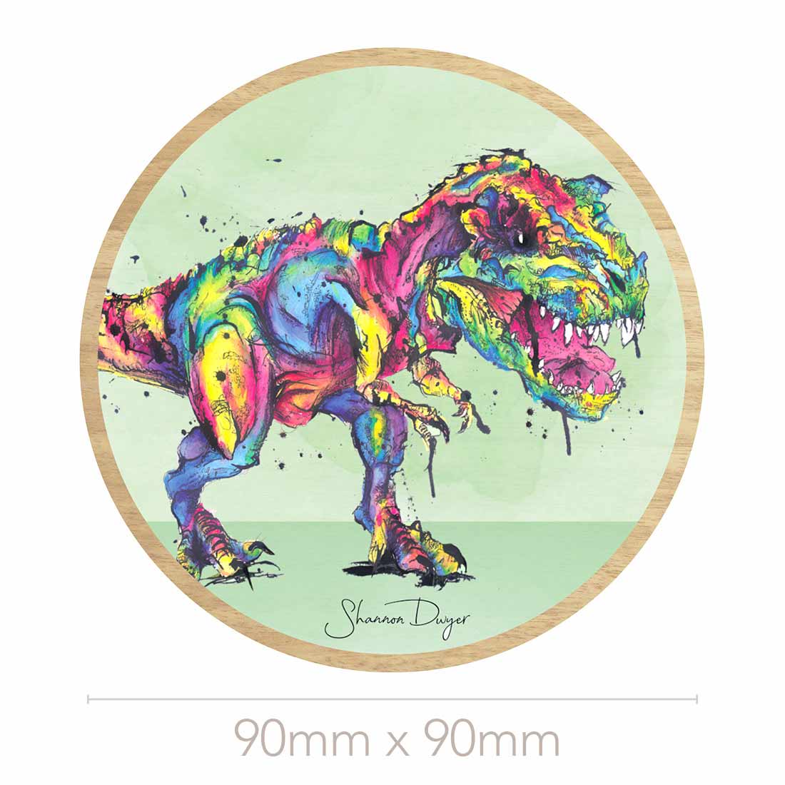 Rainbo-saurus Coaster Set of 4