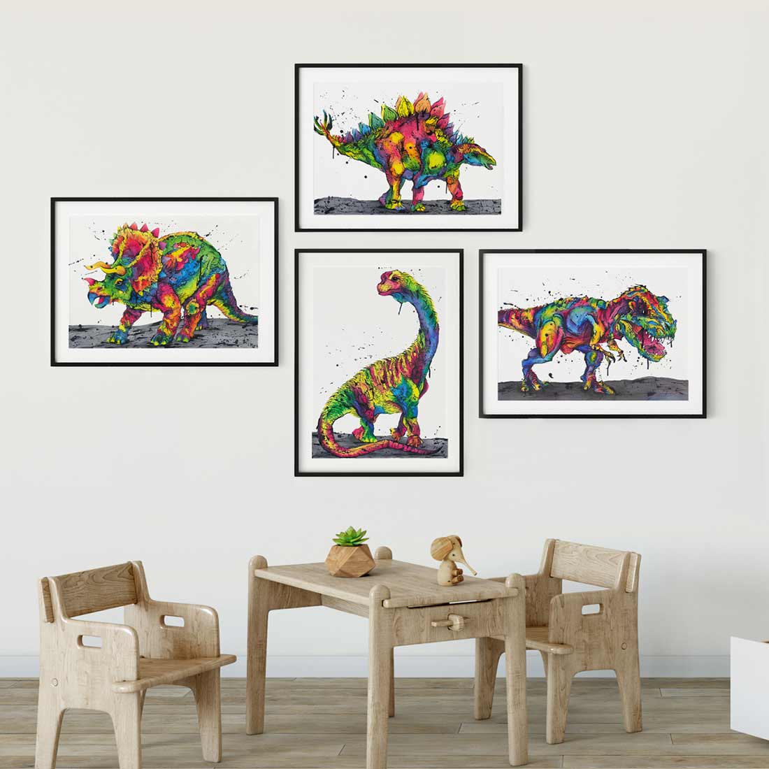 'Tri-colour-Pops', Triceratops Dinosaur