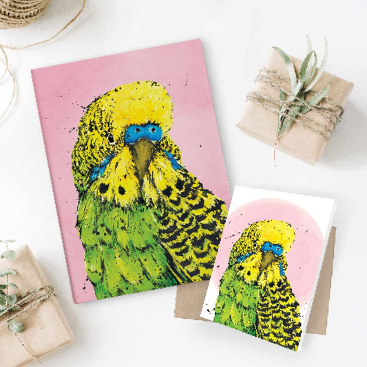 'Bashful' the Budgie Notebook