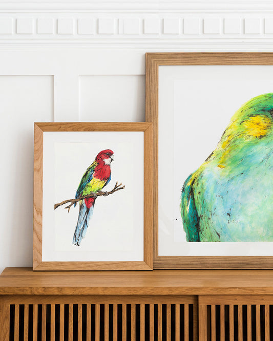 SOLD - 'ROWAN', the Rosella - original artwork