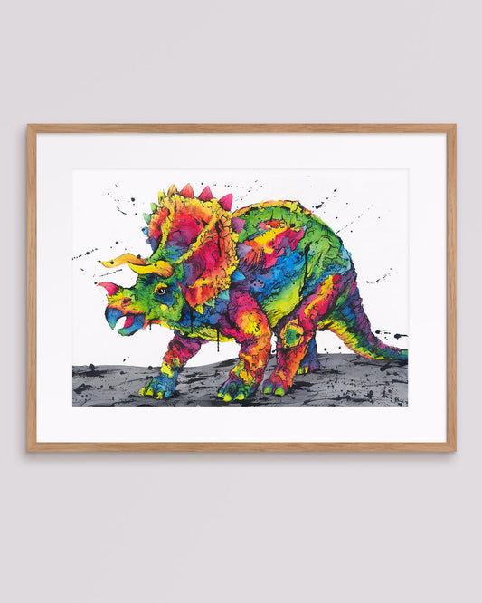 'Tri-colour-Pops', Triceratops Dinosaur