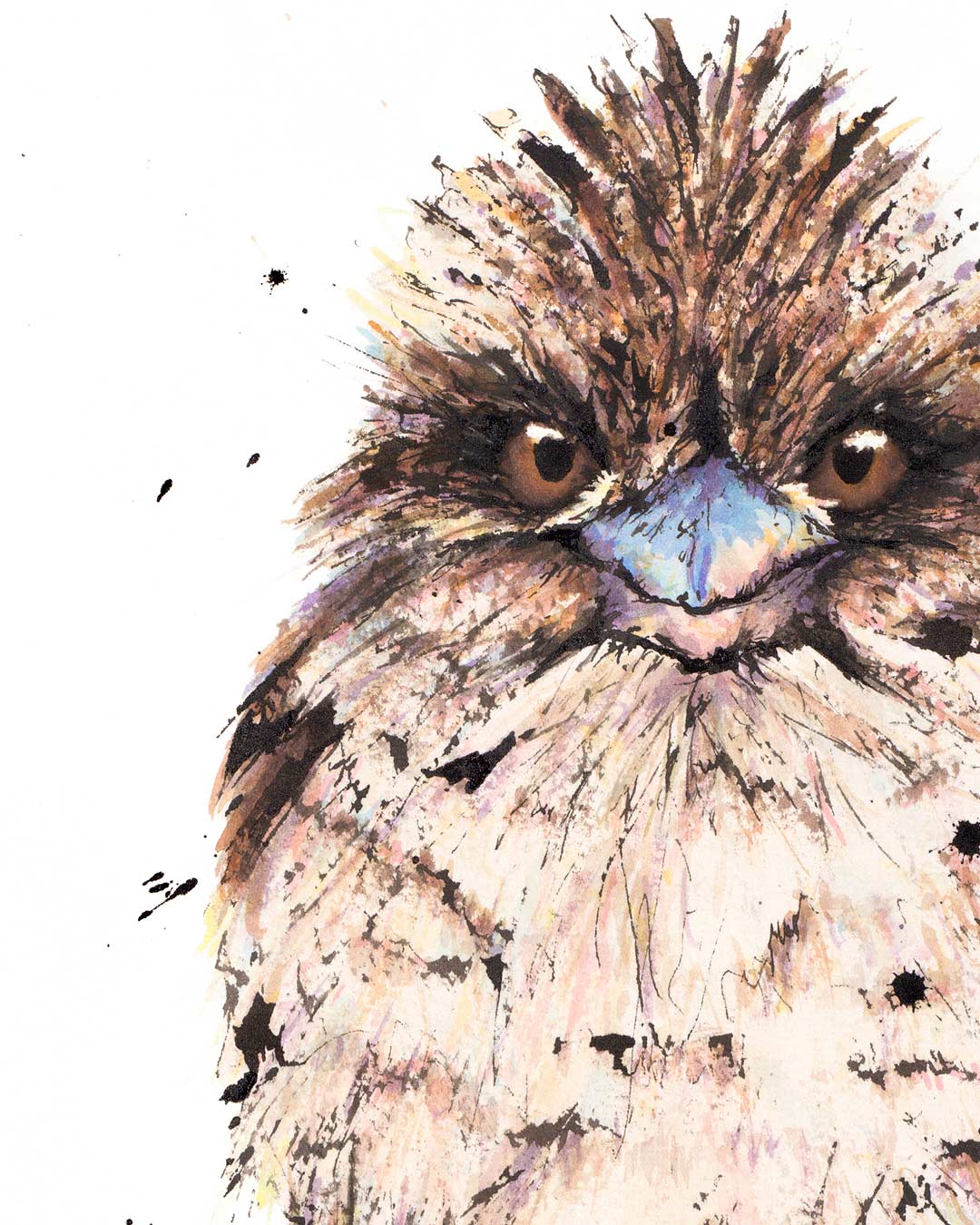 Fluffybum the baby Kookaburra, Fine Art Print
