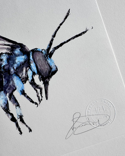 'NEO', the Neon Cuckoo Bee - original artwork