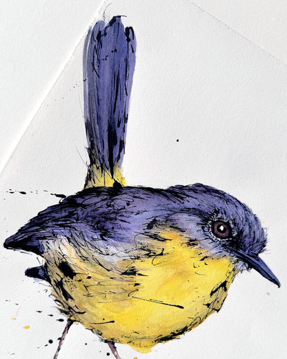 'EASTON' the Eastern Yellow Robin - original artwork