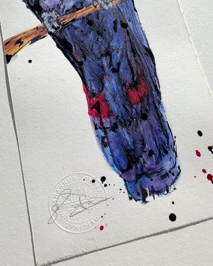 'TRUTH' the Red-Tailed Black Cockatoo - original artwork