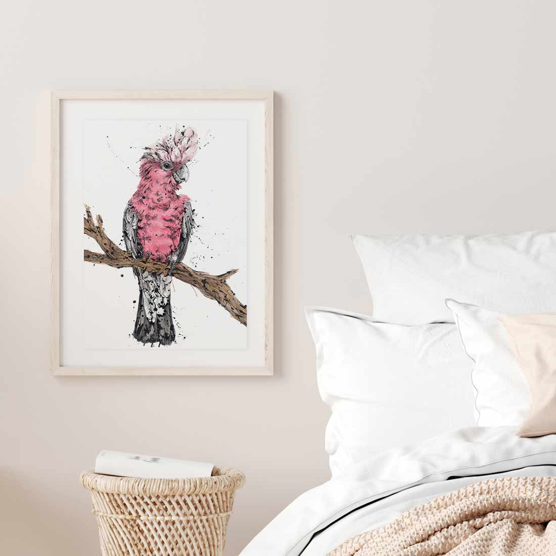     Native Australian bird art print for Australiana home décor