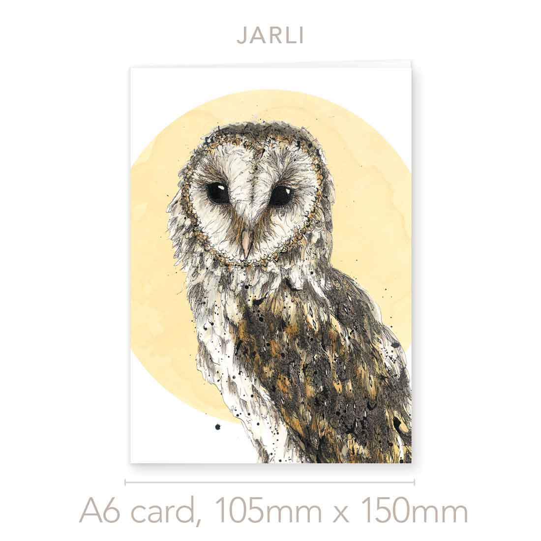 Greeting Card 'Jarli', the Australian Barn Owl