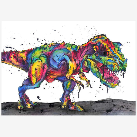 'Rainbow-saurus-Rex', Tyrannosaurus-Rex Dinosaur