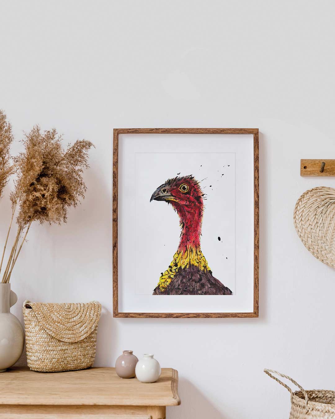 Ya Turkey! the Brush Turkey, Fine Art Print