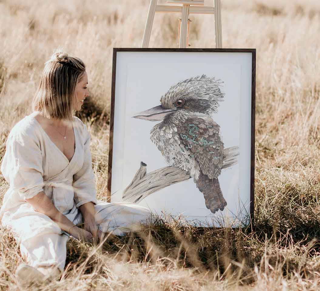 Drawing a Kookaburra