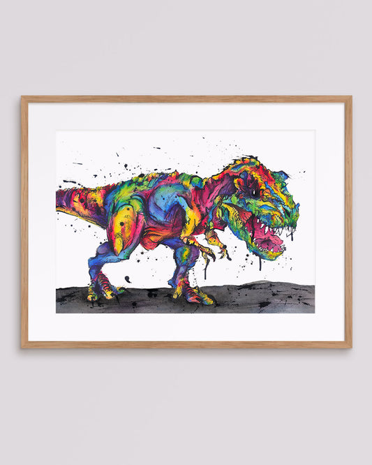 'Rainbow-saurus-Rex', Tyrannosaurus-Rex Dinosaur