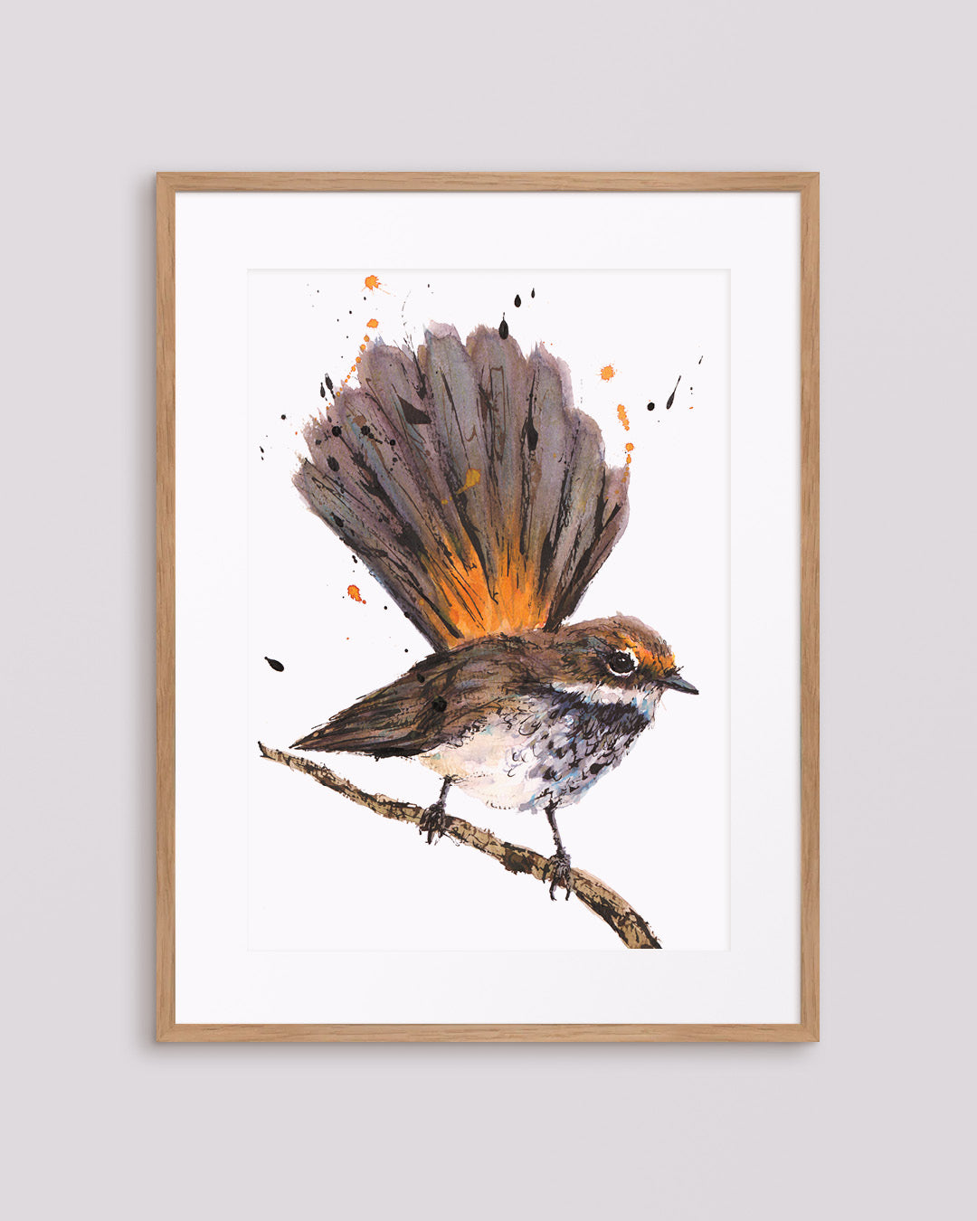 'Rio' the Rufous Fantail | Fine Art Print | Australian Wildlife Art
