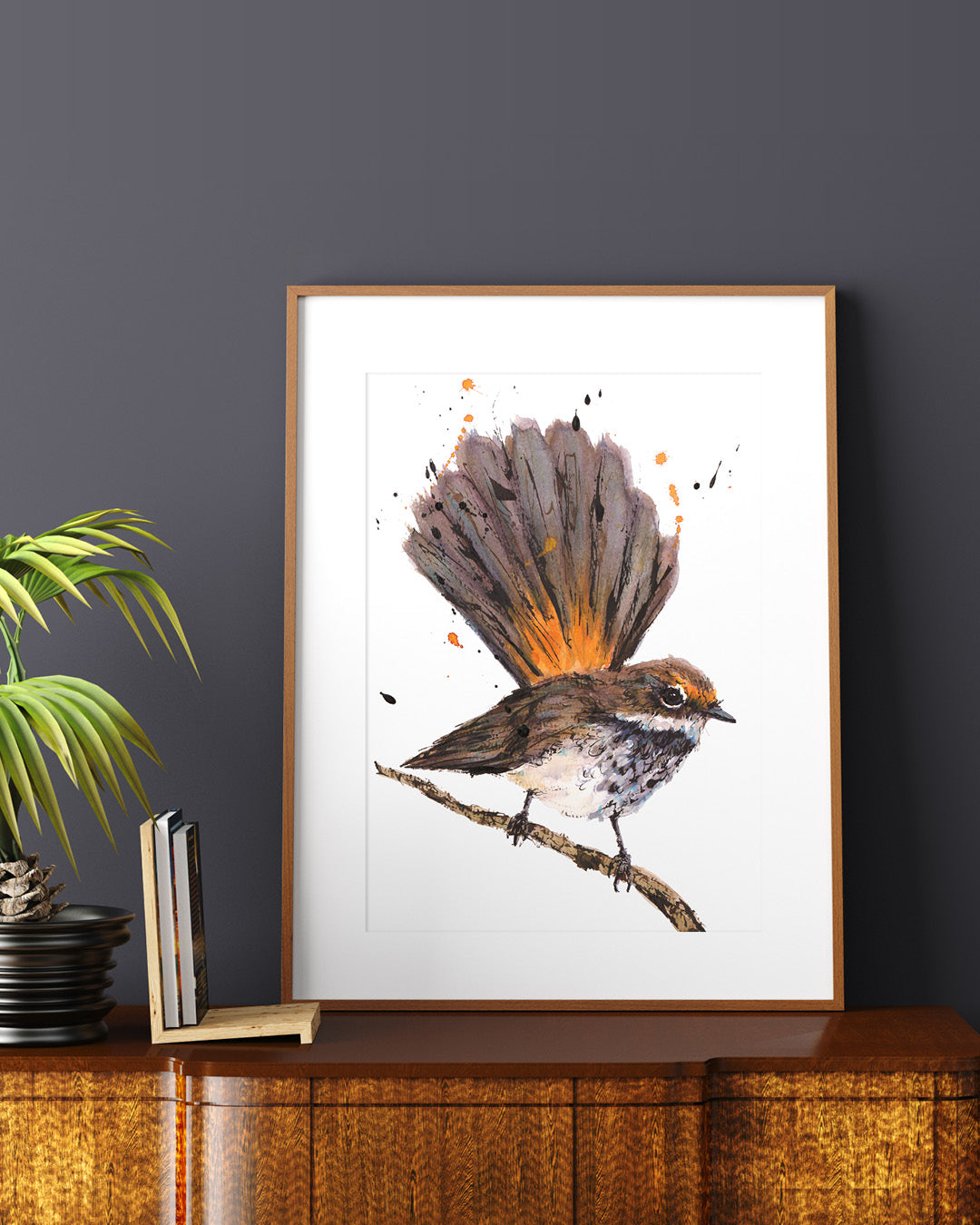 'Rio' the Rufous Fantail | Fine Art Print | Australian Wildlife Art