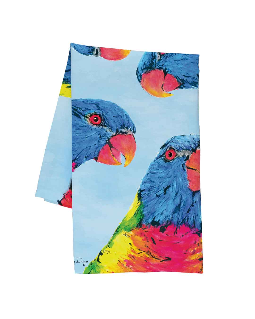 'Rainbow Brights' Tea Towel