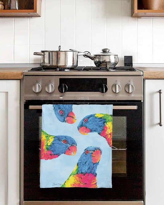 'Rainbow Brights' Tea Towel