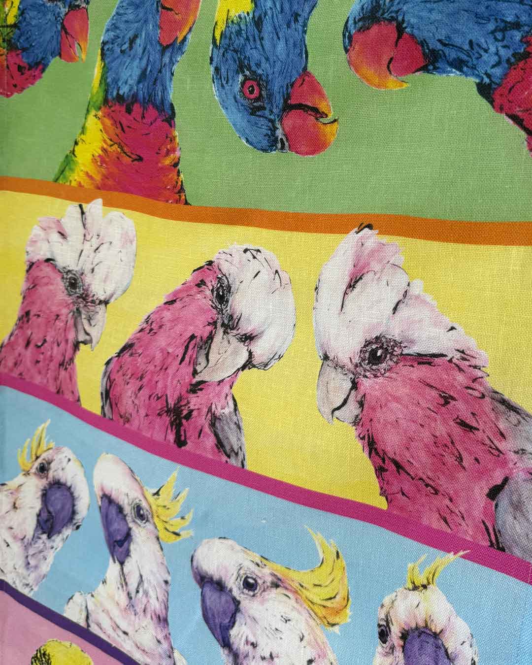 'Parrot Paradise' Tea Towel
