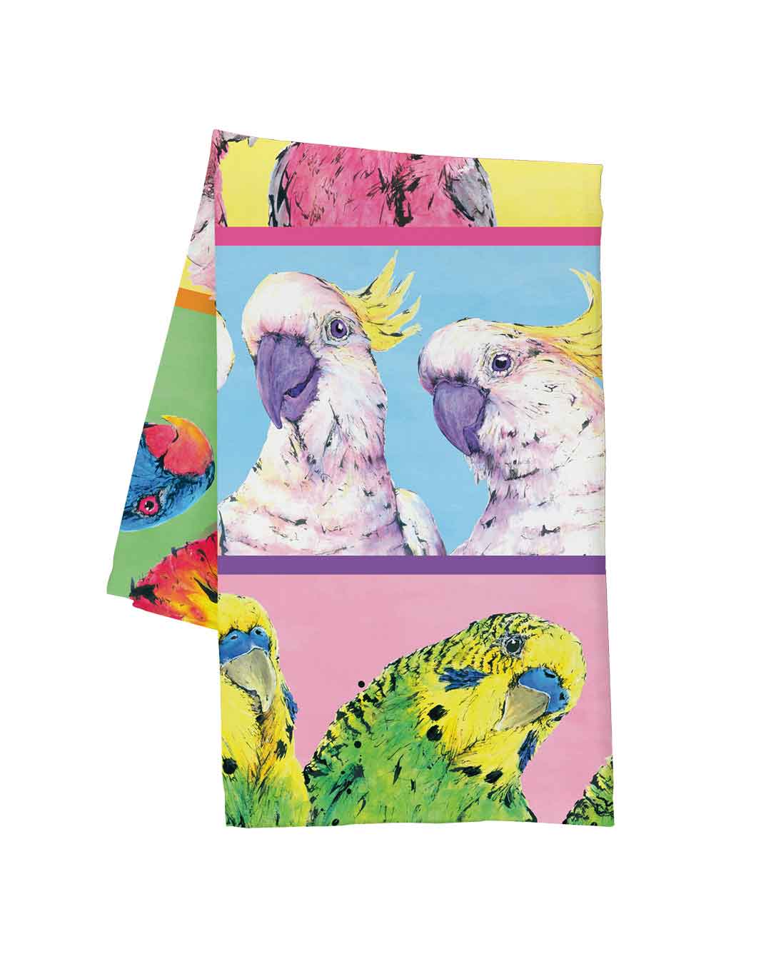 'Parrot Paradise' Tea Towel
